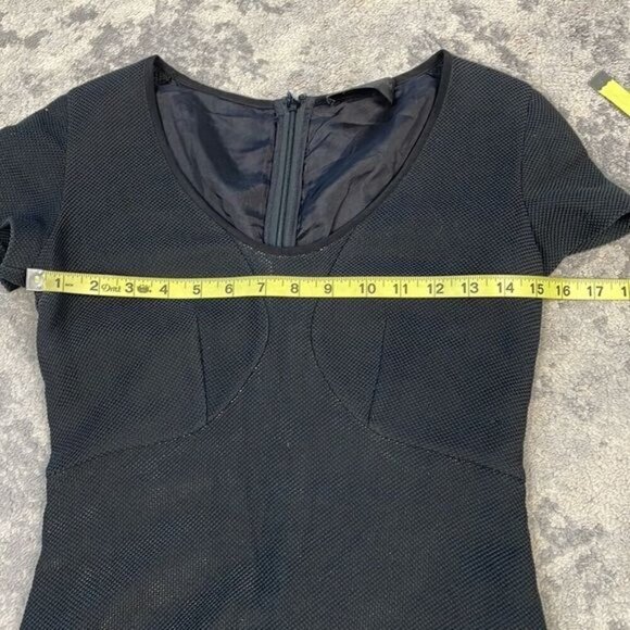 Derek Lam Mesh Skater Dress Mini Black LBD Party Night Out - Picture 10 of 12